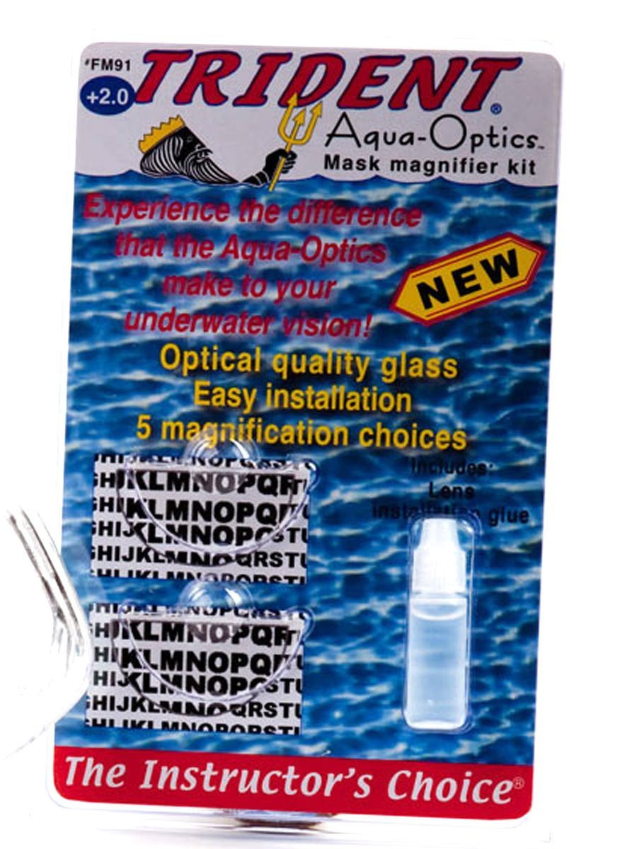 Aqua-Optics Dive Scuba Mask Magnifier Gauge Readers Kit (pair) FM91-1.0