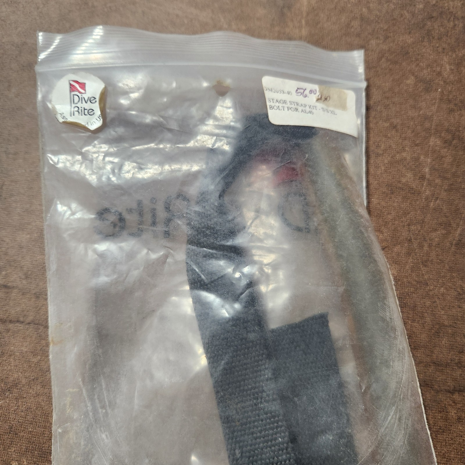 Dive Rite Stage Strap Kit AL40 1″ Web 15″ Tube AC3008-15 & S/S Clips GM2053-40