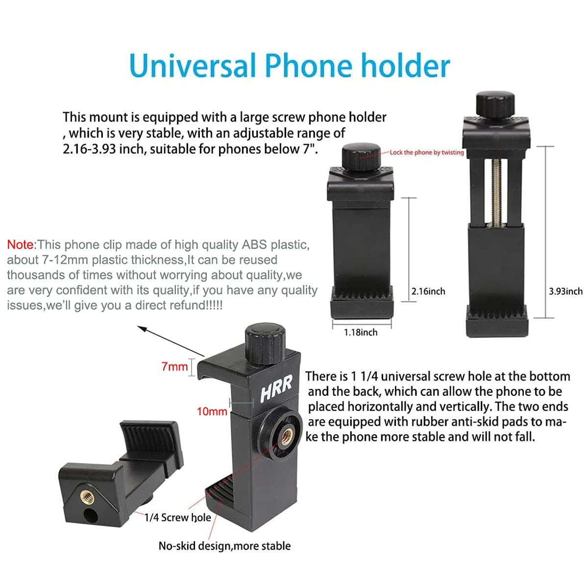 PellKing Mobile Phone Chest Strap ONE SIZE FITS ALL (130 – 250 lbs.), Black