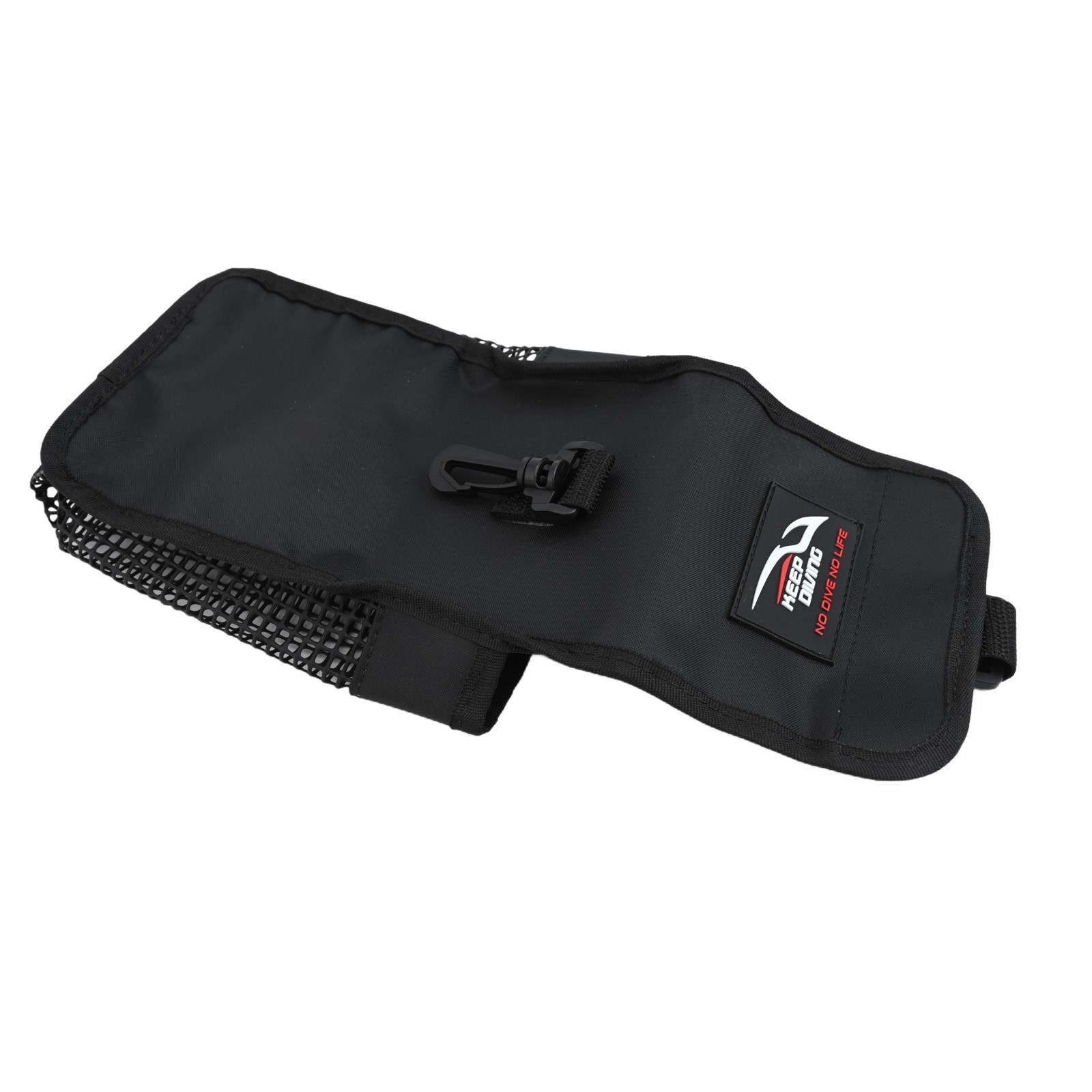 Scuba Diving Bag 20*13*6cm 210D Coated Nylon Cloth Black Fluorescent Green