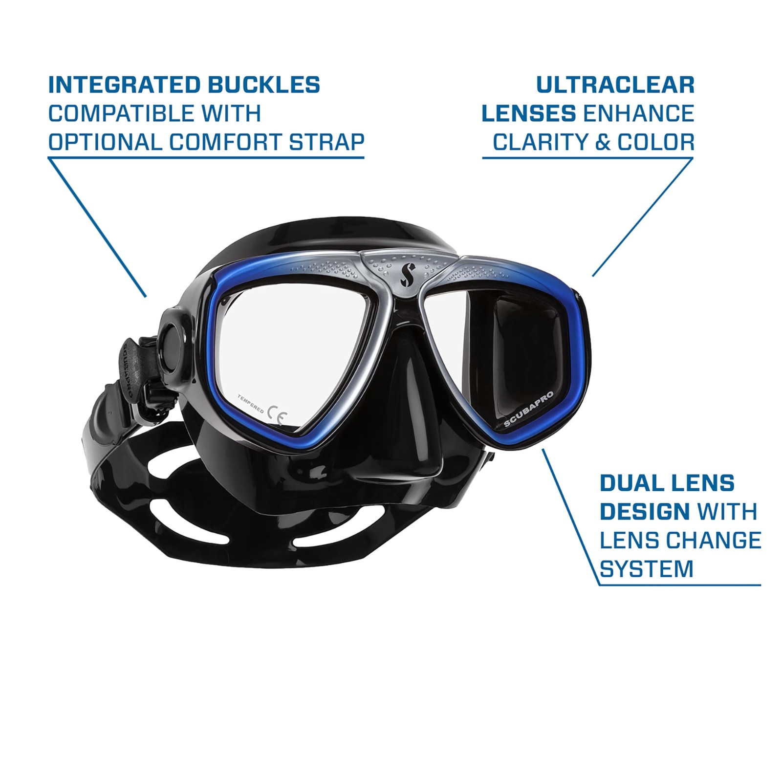Zoom Scuba with Ultra Clear Dual Lens and Lens-Change System for Optical Lens…