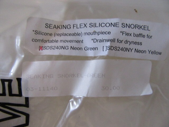 Seadive Seaking Flex Silicone Snorkel – Neon Green