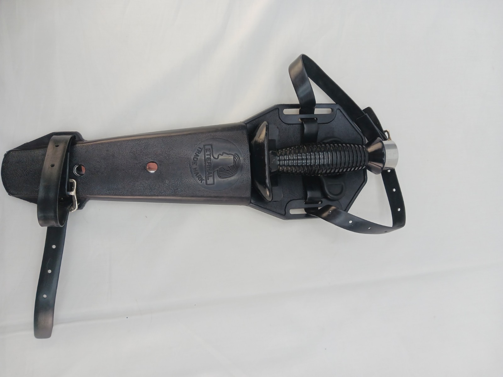 Vintage Eternal Dive Knife /w Sheath Serrated Blade, Made in Japan, Black Handle