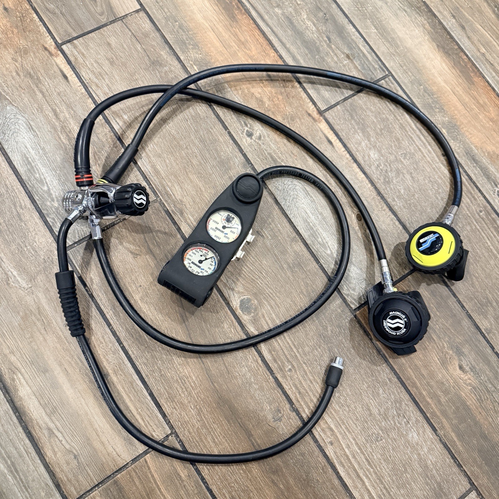 Sherwood Magnum Scuba Regulator Set Magnum II Octopus SPG Depth Gauge Console