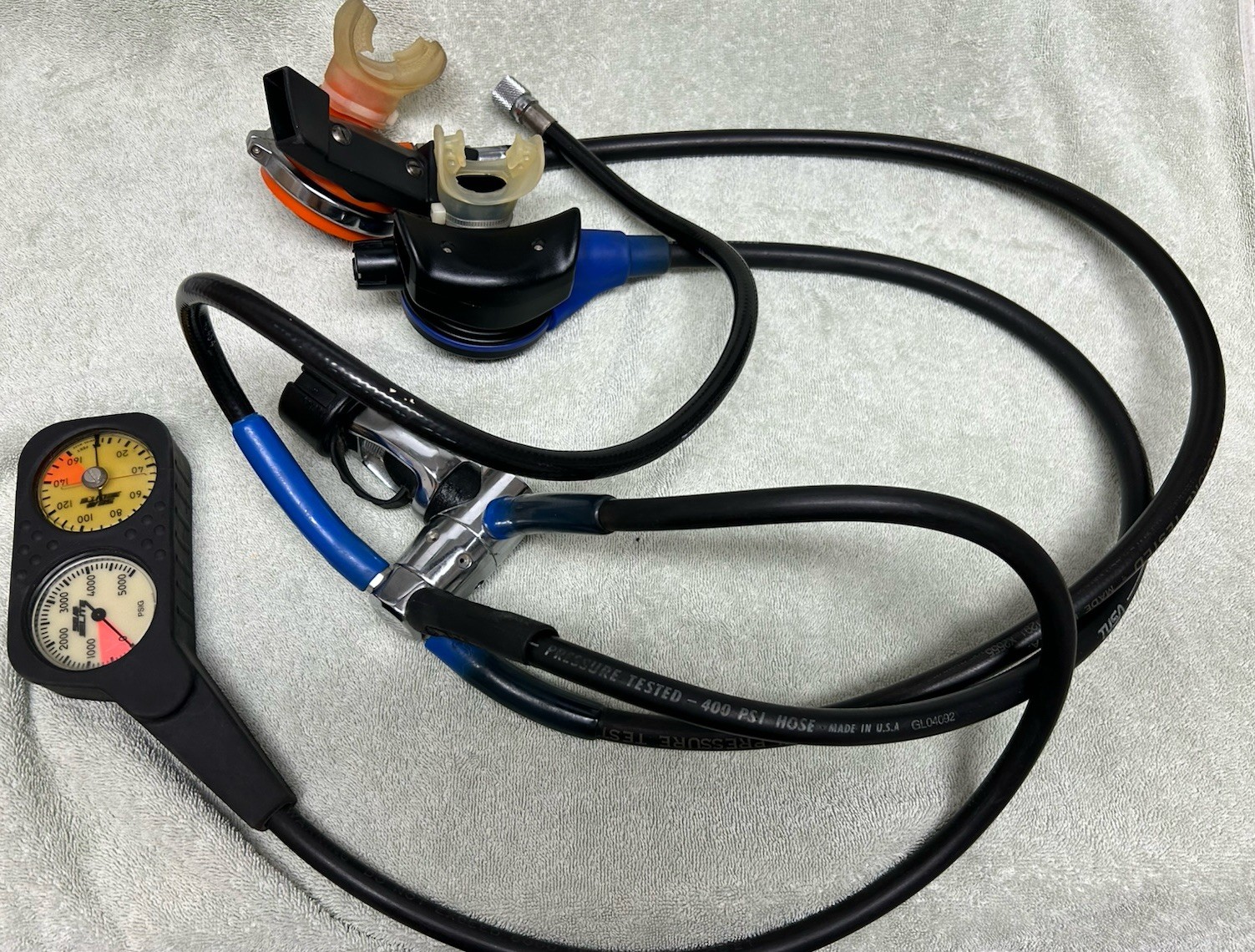 TUSA Scuba Diving Regulator Set – Imprex & Parkway With Sea Elite PSIG & Depth