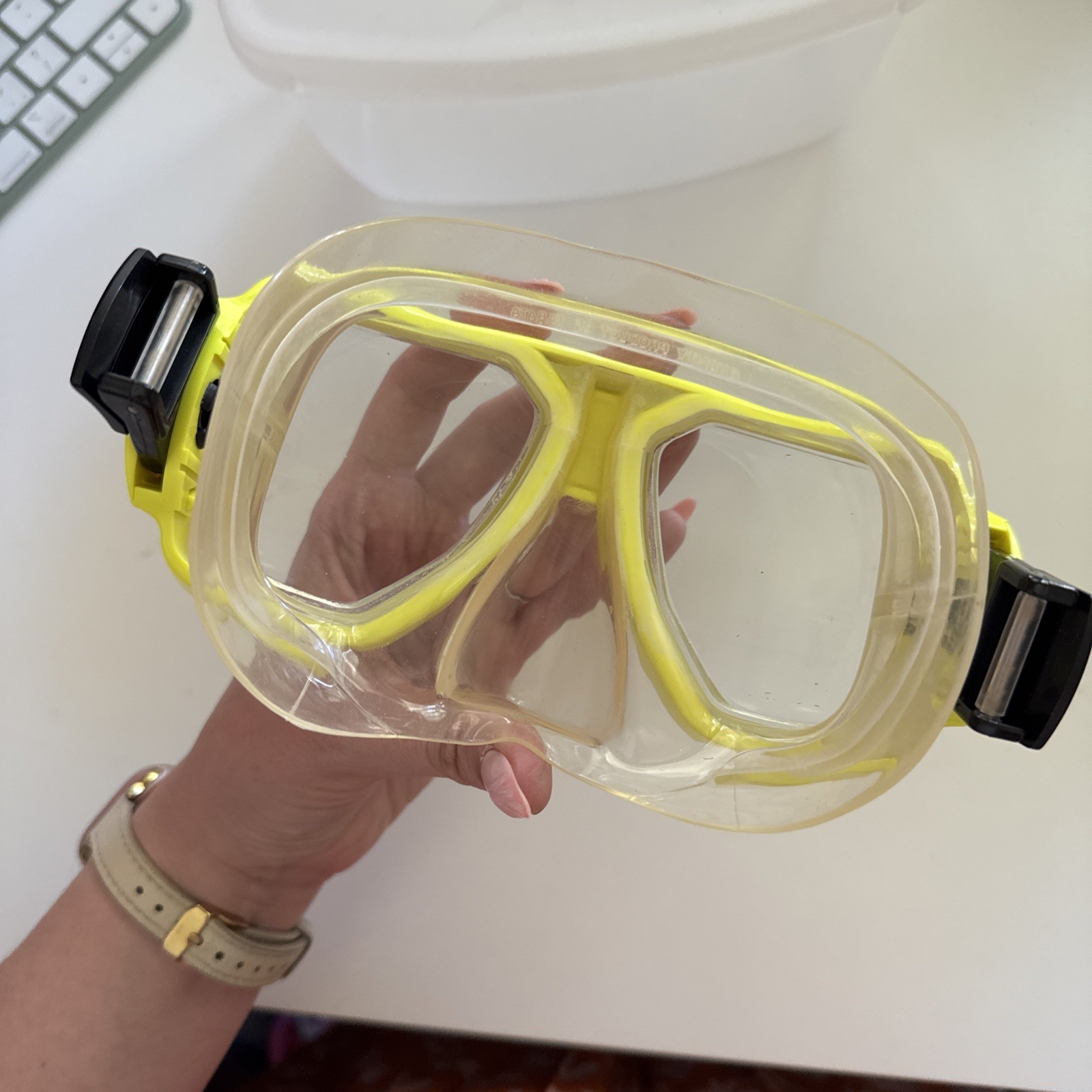 Tusa Liberator Plus Dive Mask – TM5700Q-FY – Yellow – Scuba and Snorkel
