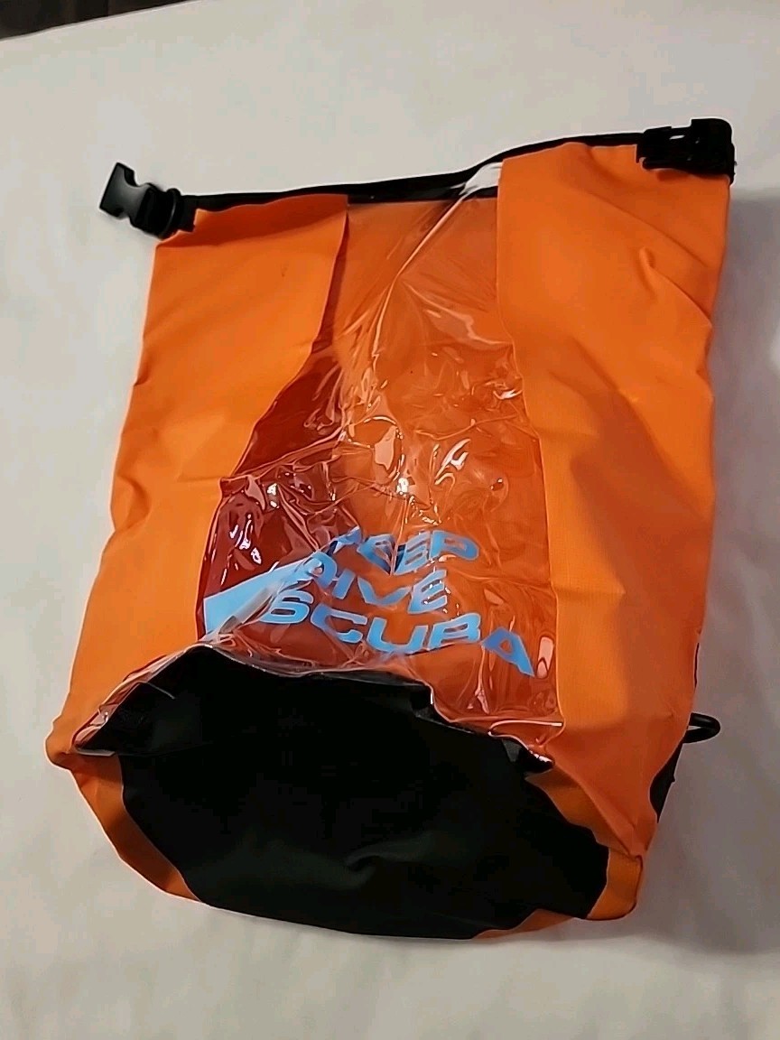 DEEP DIVE SCUBA WATERPROOF DRY BAG 18in X 15in ORANGE