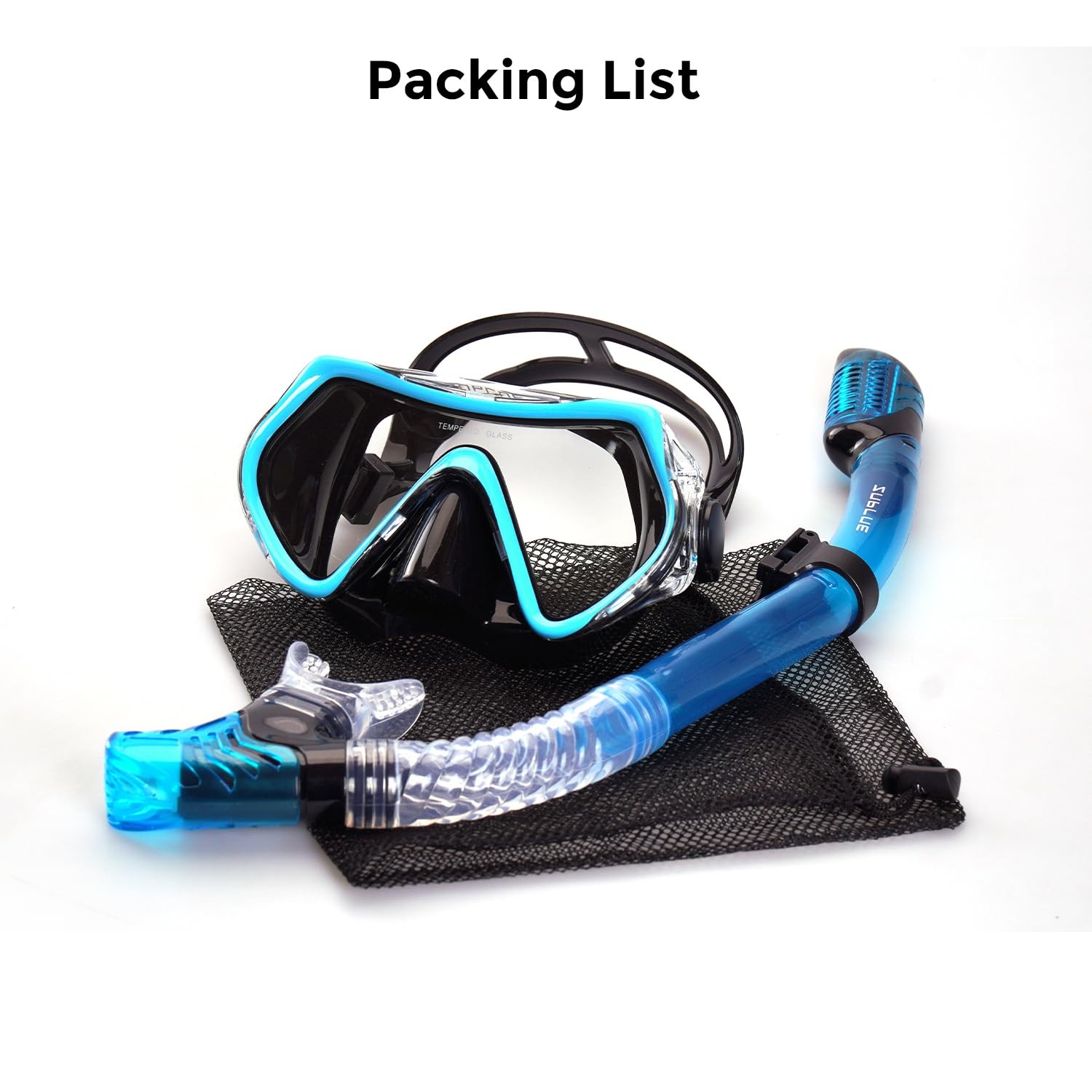 Snorkeling Gear for Adults Anti-Fog Scuba Diving Dry-Top Snorkel Set Scuba Di…