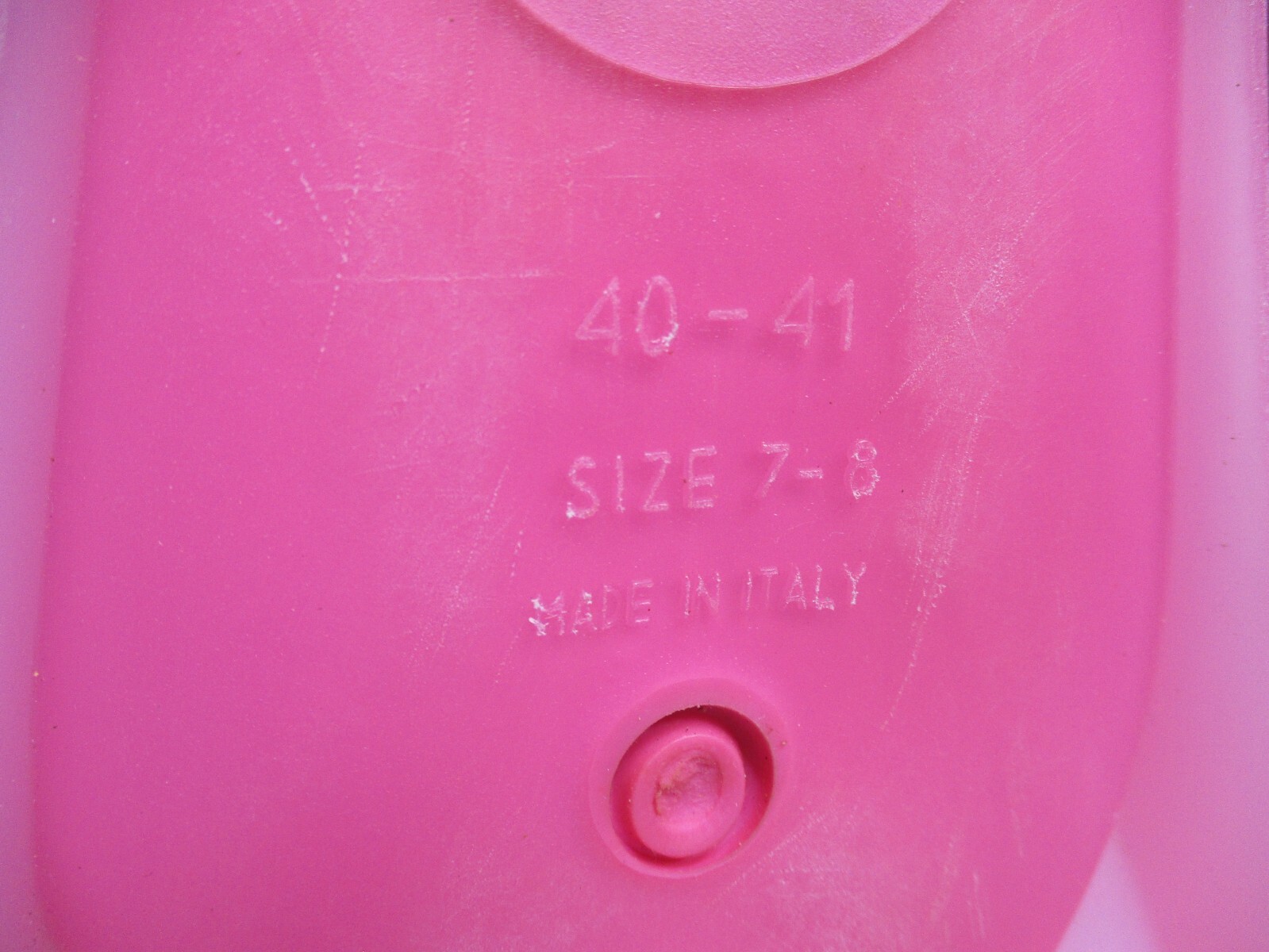 Vintage Cressi Sub Rondine Pink Made In Italy Size 7-8 (40-41)Scuba Diving Fins