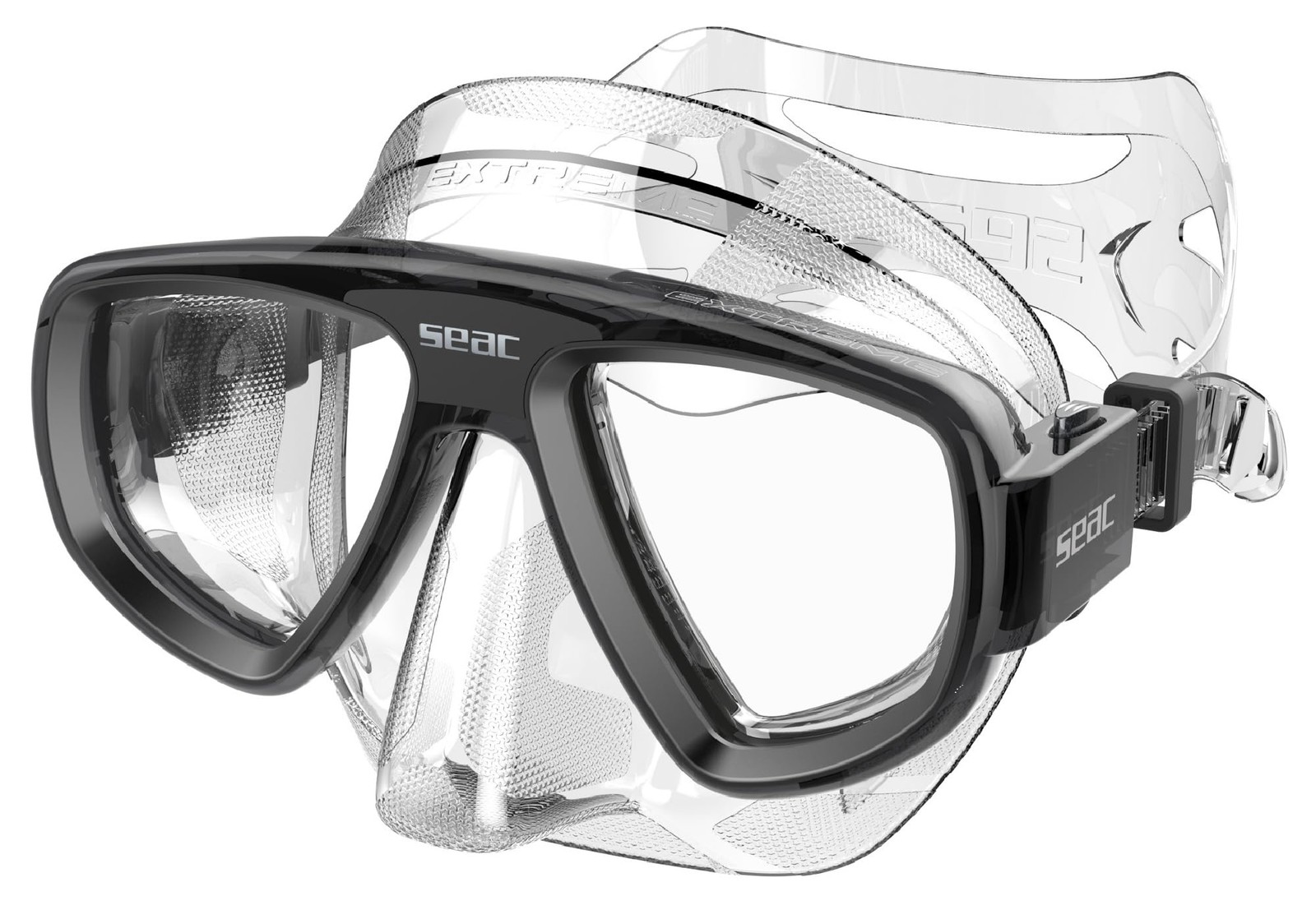 Seac Extreme 50 Diving And Spearfishing Mask Transparent/Black 0750065001520A