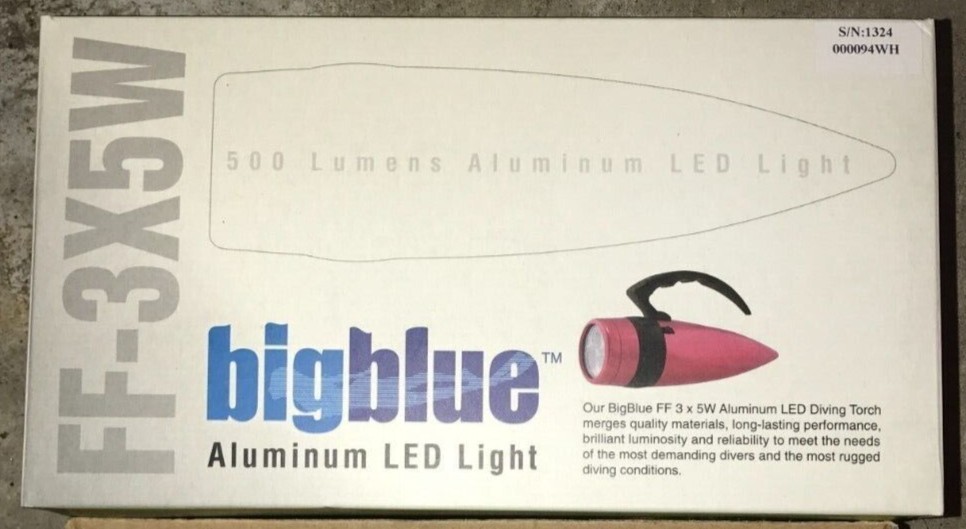 bigblue Aluminum LED dive light diving torch FF-3X5W