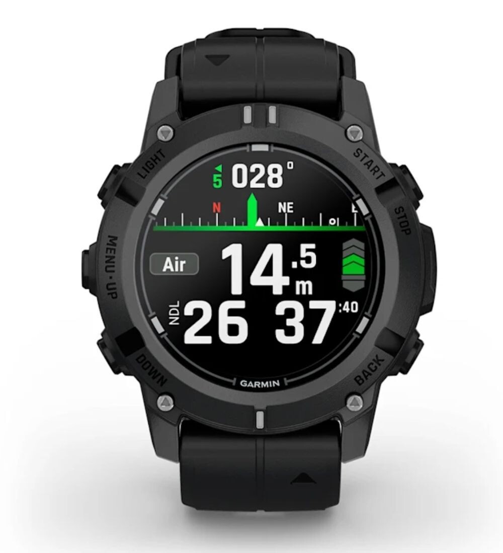 Garmin Descent G2 Watch-style Dive Computer Black/Black with Power Bank