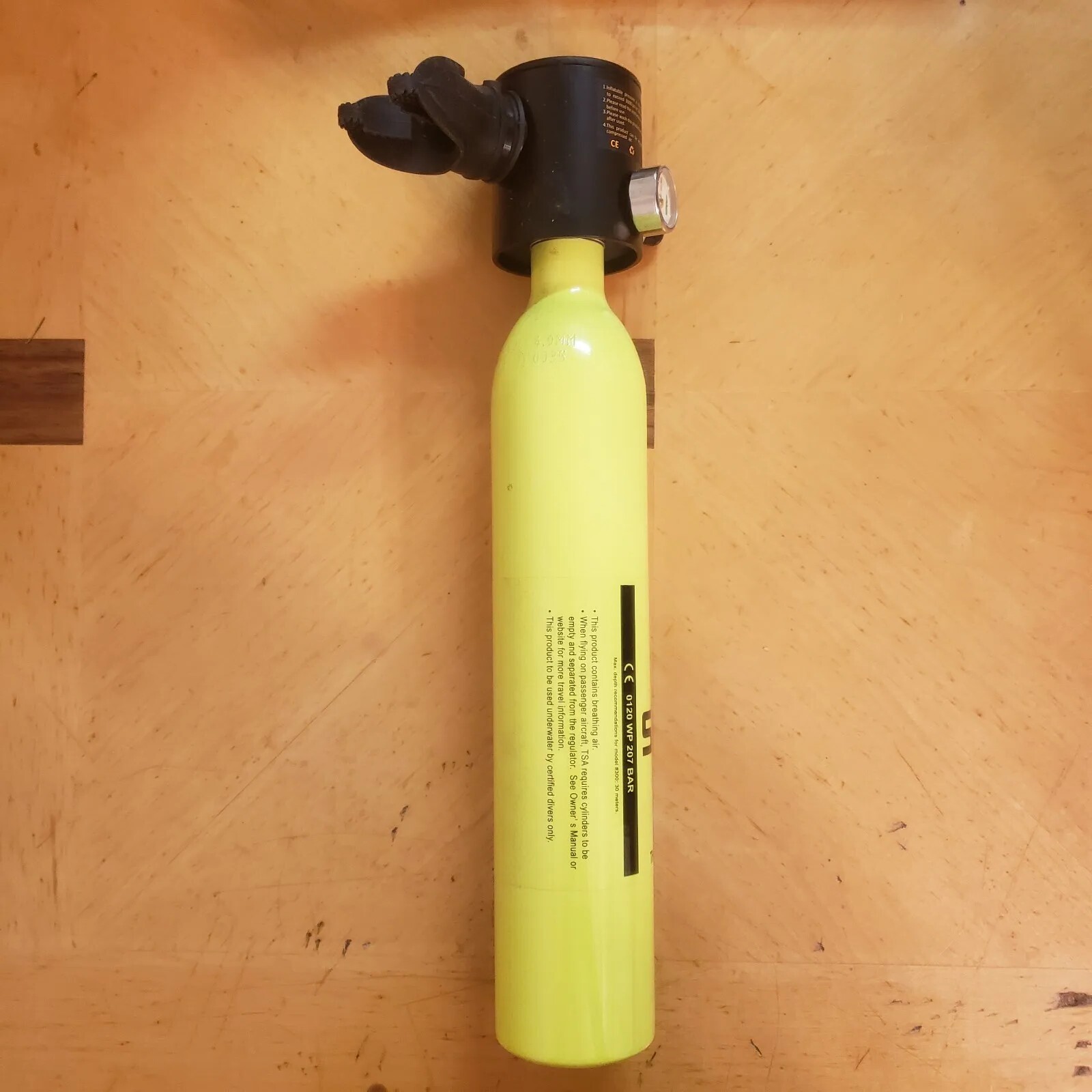 SMACO Mini Scuba Tank for Beginner 0.5L Scuba Cylinder Support 5-10 Minutes