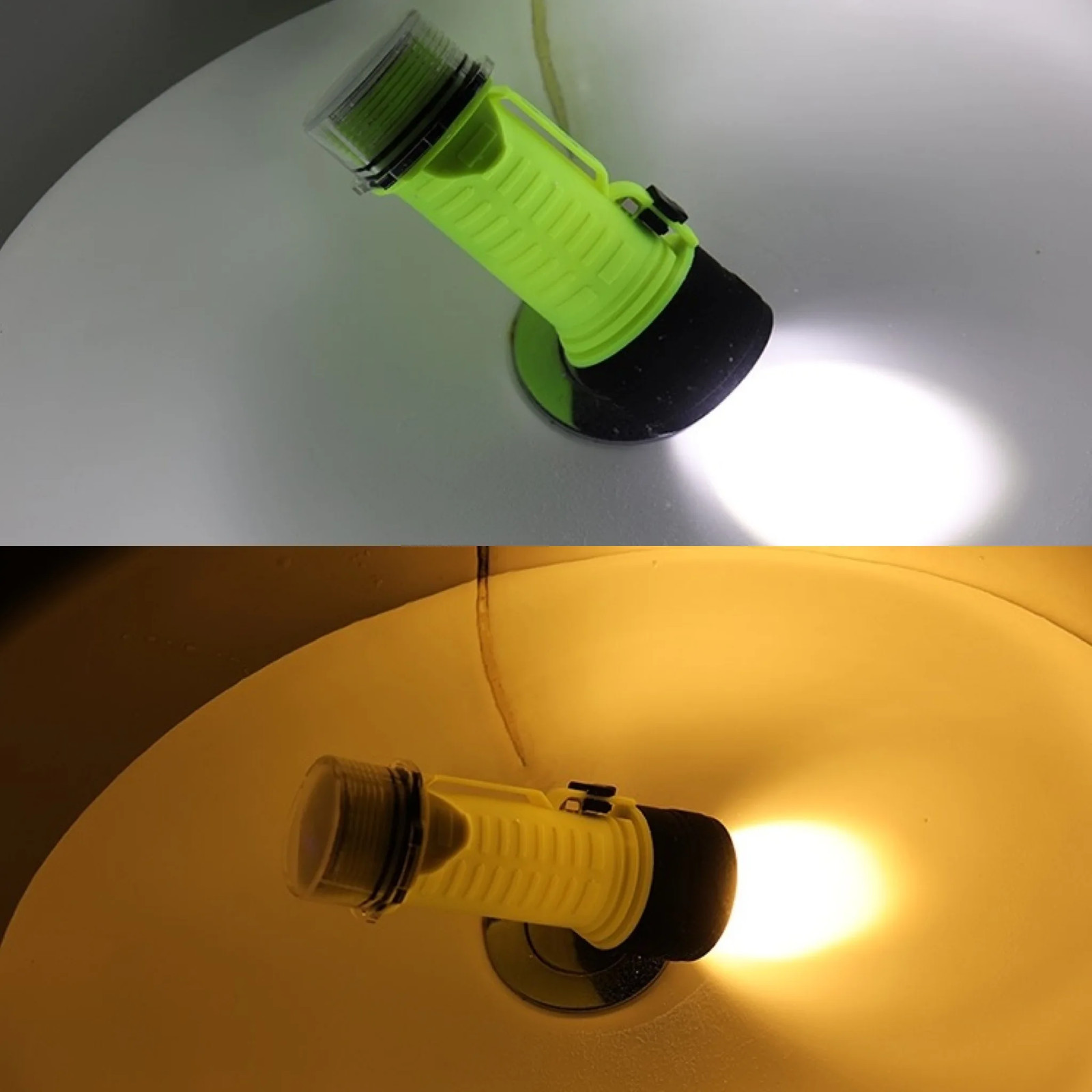 Professional Diving Flashlight IPX8 USB Rechargeable Light Scuba Diving Torch