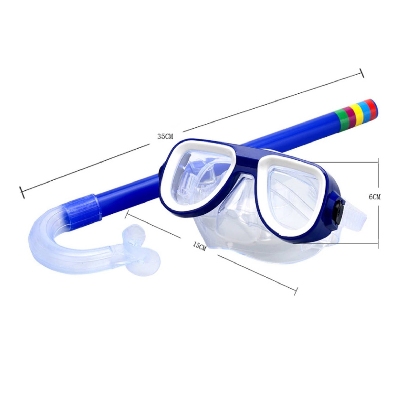 Kids Breathing Tube Facepiece Set PVC Material Children Breathing Tube