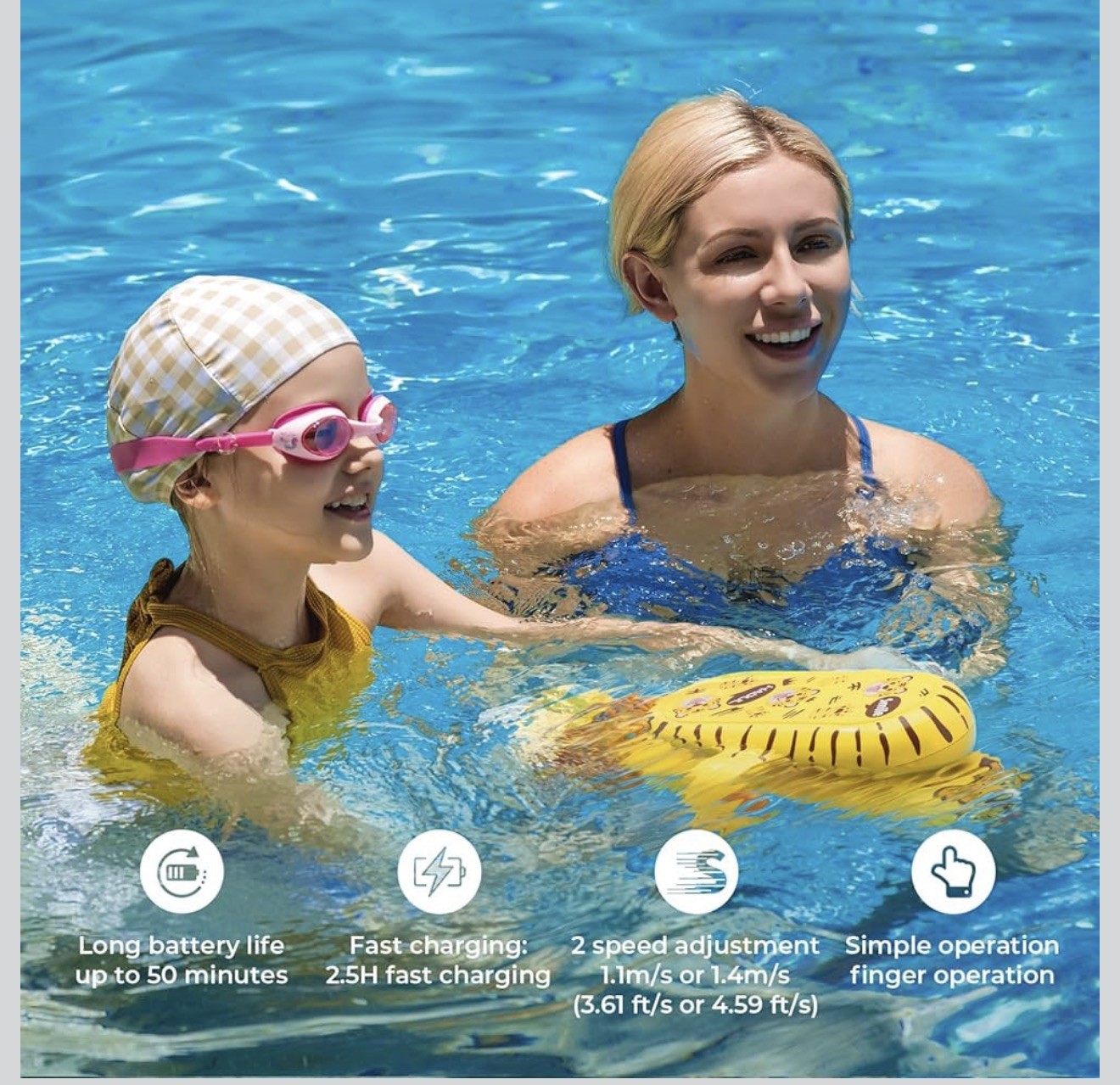 HAGUL S1 Underwater Scooter Kids Pool Sea Scooter 2-Speed Electric Swim Booster