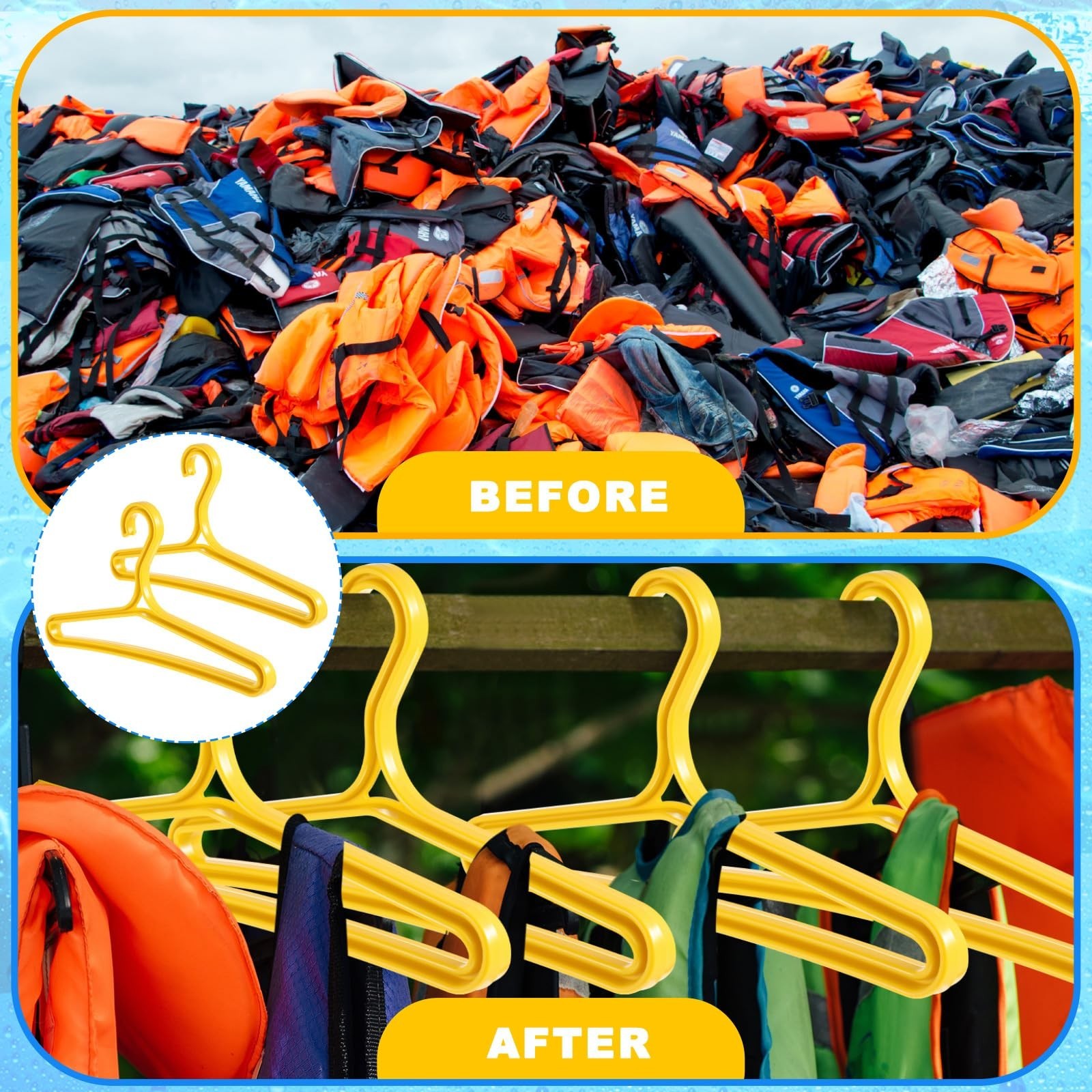 Wetsuit Hangers for Scuba Diving & Surfing – Heavy-Duty Drysuit Hanger with W…
