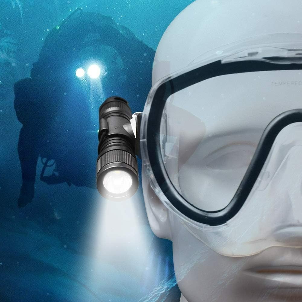 ORCATORCH D560 Mini Scuba Dive Light Headlamp Rotary Switch Underwater Torch …