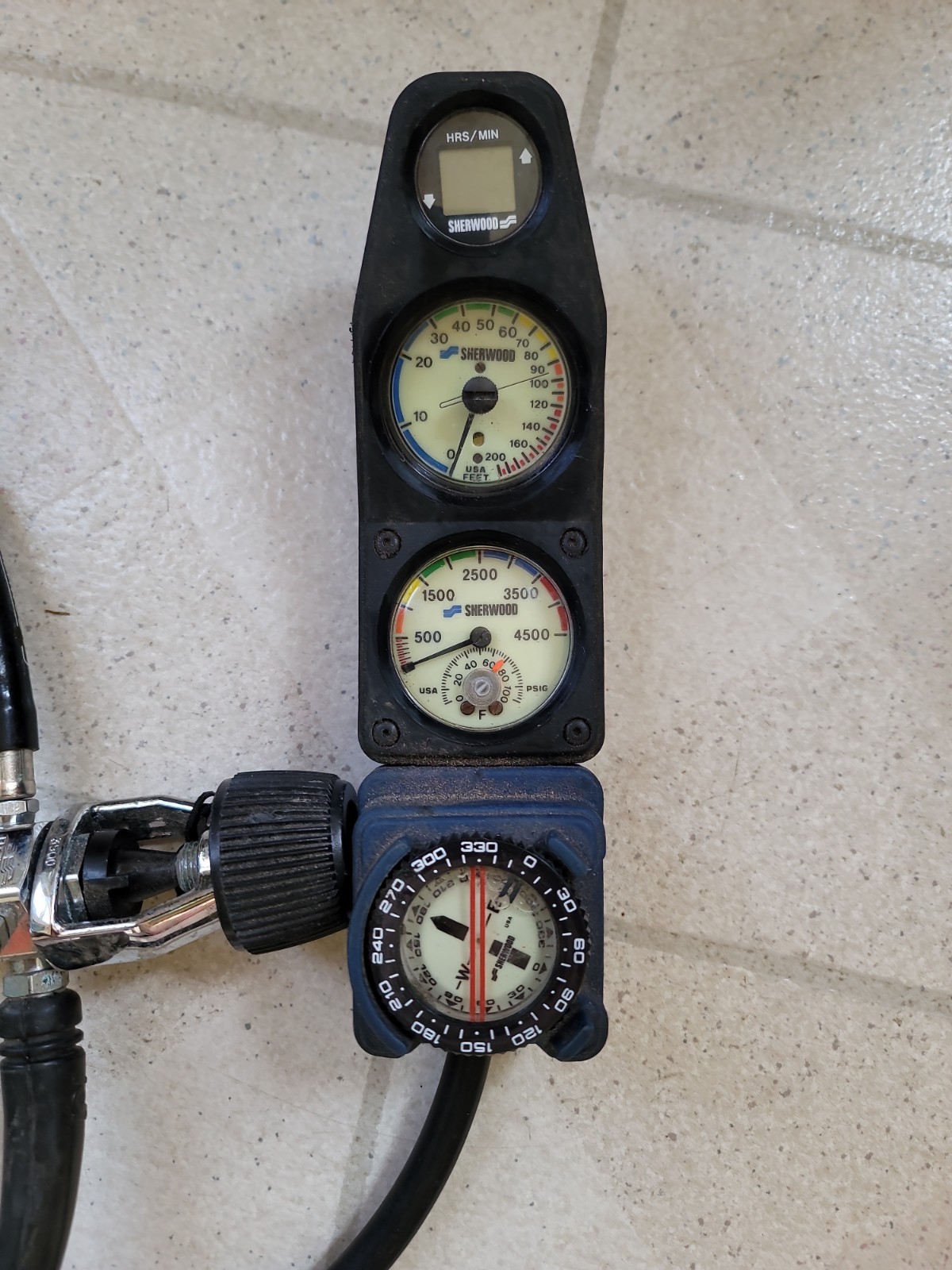 Sherwood Brut Scuba Regulator Set w/ Octopus & US Divers DS 3 Dive Computer