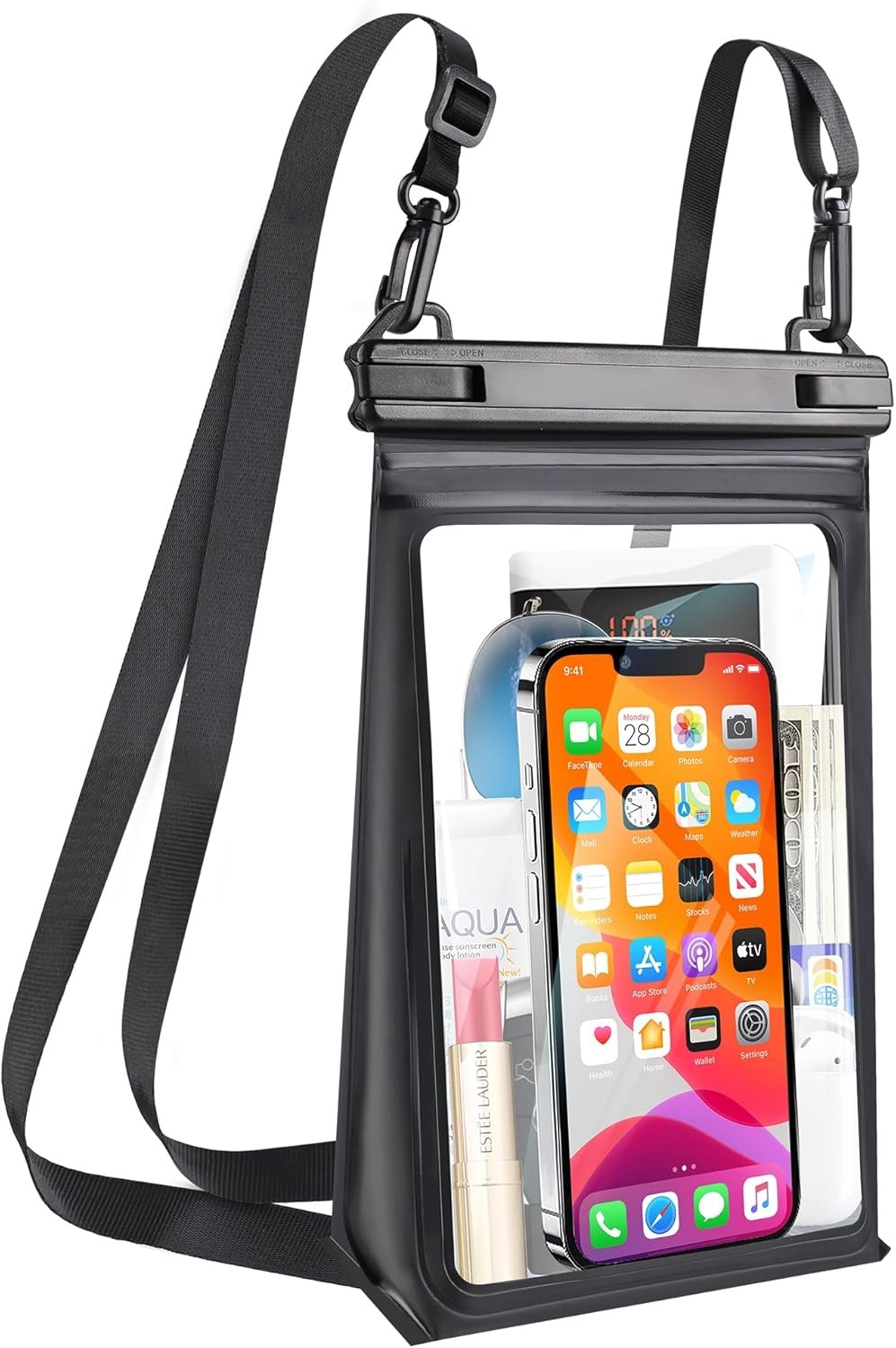 Large Waterproof Phone Pouch Floating Dry Bag for iPhone Galaxy