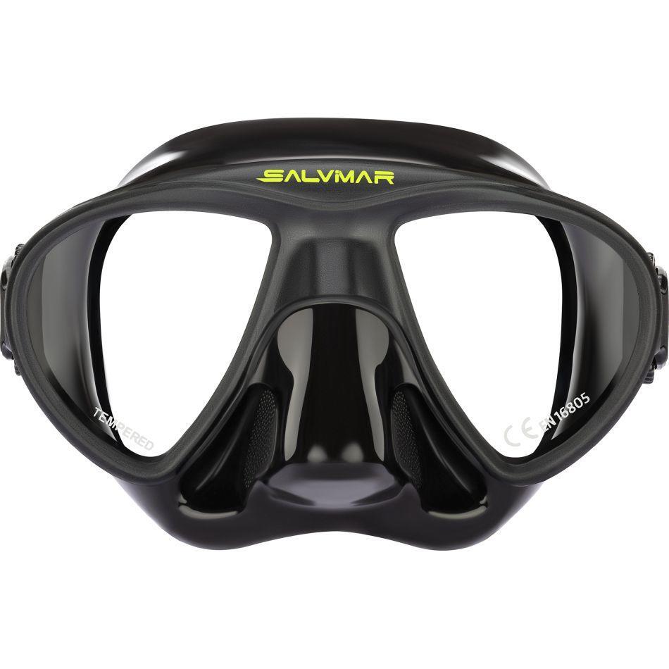 SALVIMAR GOBLIN BLACK DIVING MASK DIVING BARELY SNORKELING DIVING