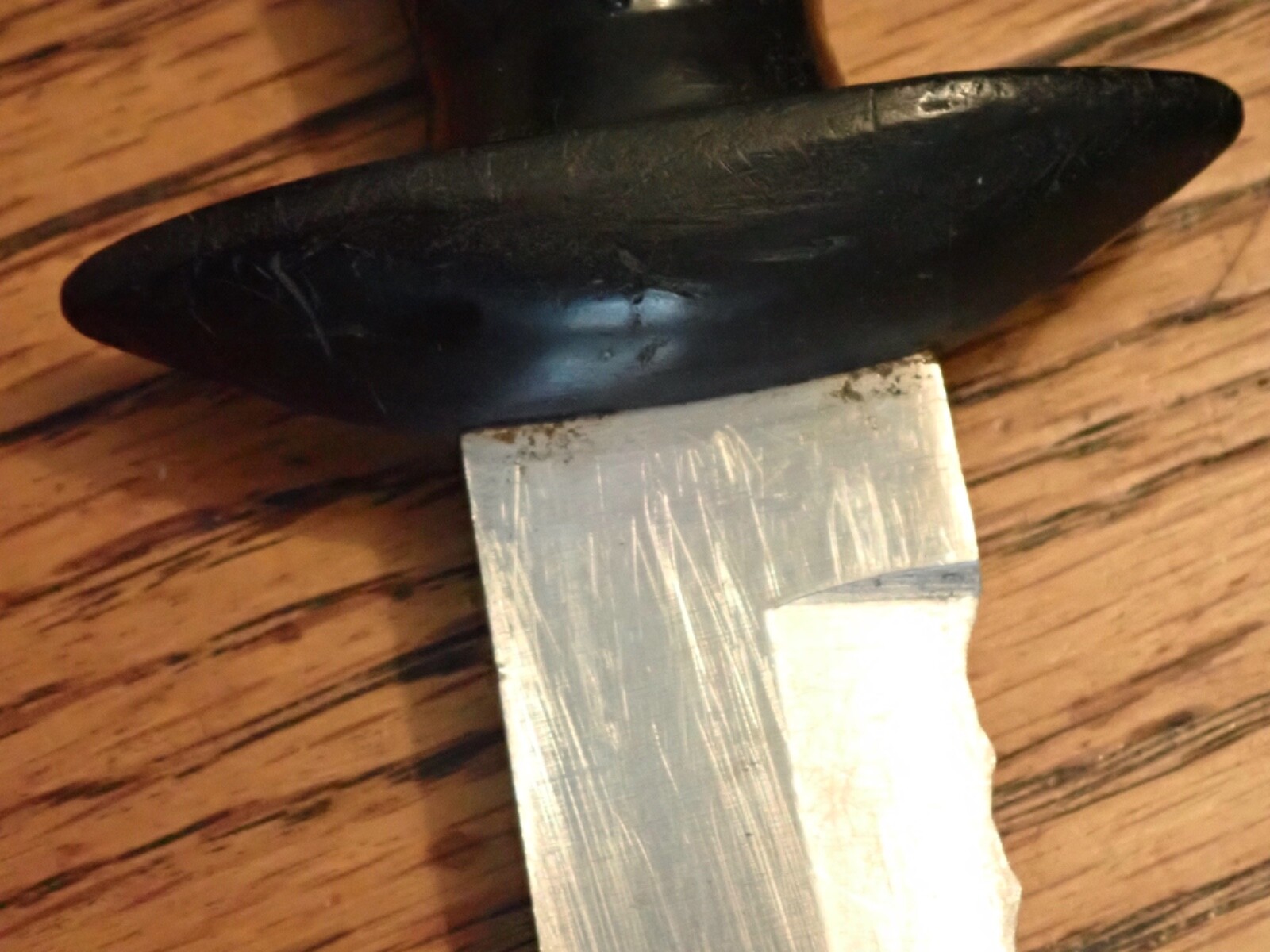 Vintage US Divers Scuba Diving Black Steel Knife Used