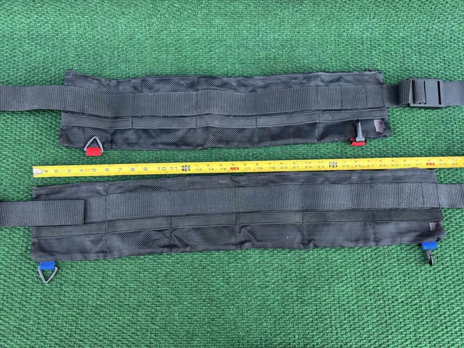 Lot Of 2 Innovative Scuba Concepts Zippered Weight Belt 5 & 6 Pocket