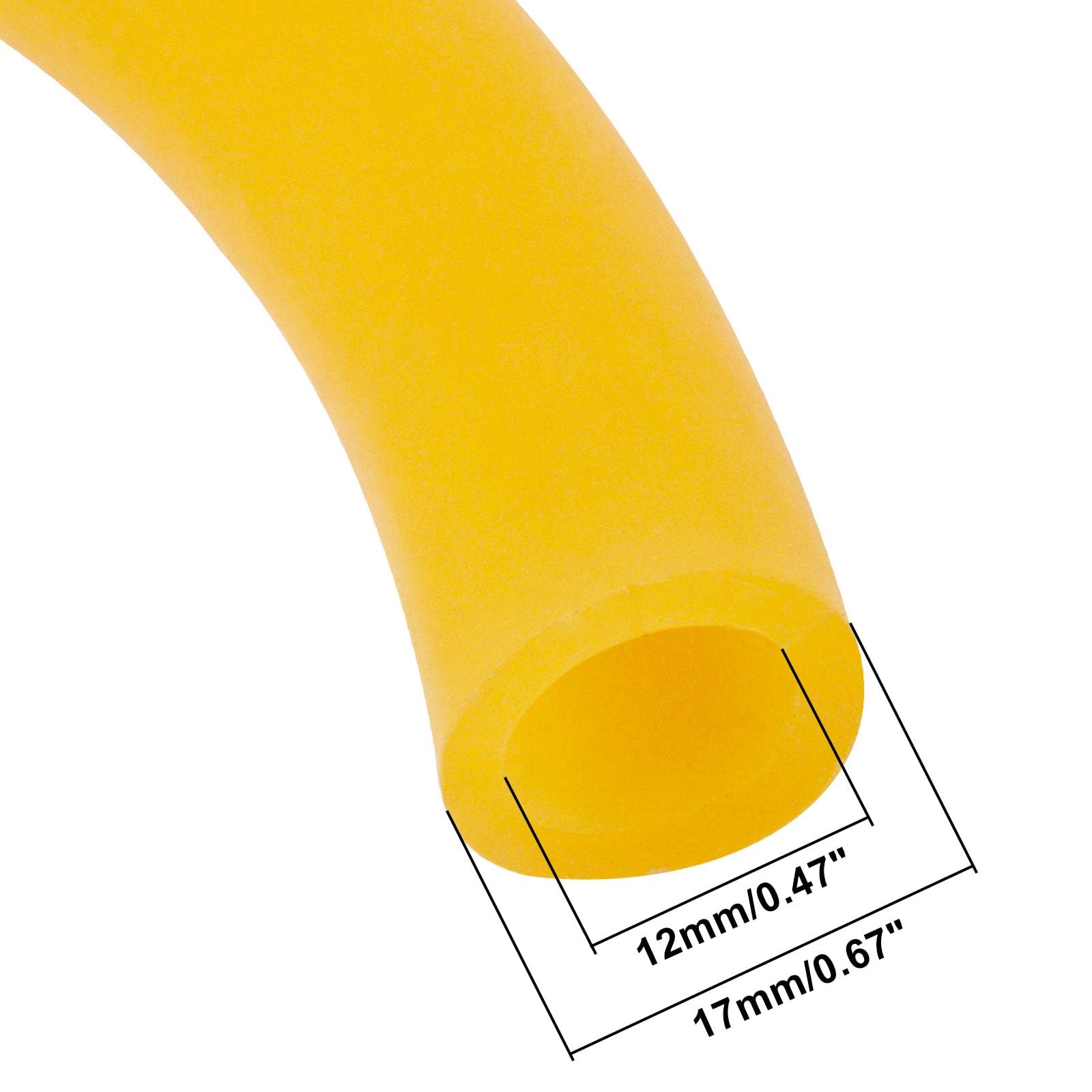 YuGtcen Latex Tubing, Natural Rubber Tubing 1/2″ ID x 5/8″ 12mmx17mm,