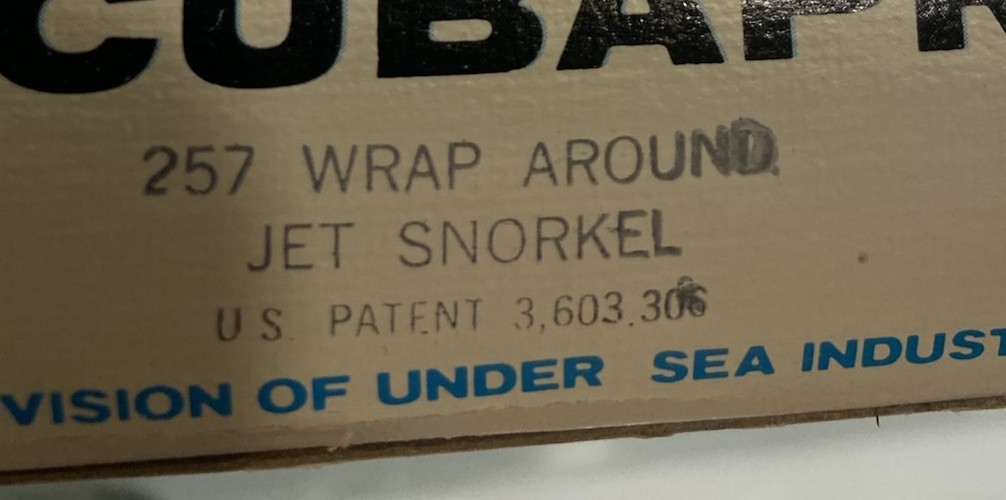 VTG Scuba NOS Scubapro 257 Wrap Around Jet Snorkel Original Box With Tag Diving