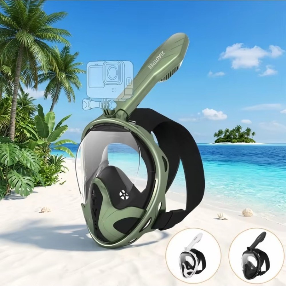 Underwater Diving Anti-Fog Full-Face Snorkeling Mask, Snorkel Breathing Mask New