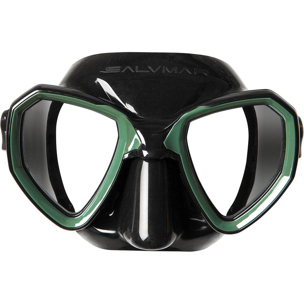 SUB MORPHEUS BLACK GREEN SALVIMAR FREEDIVING MASK UNDERWATER MASKS MASK
