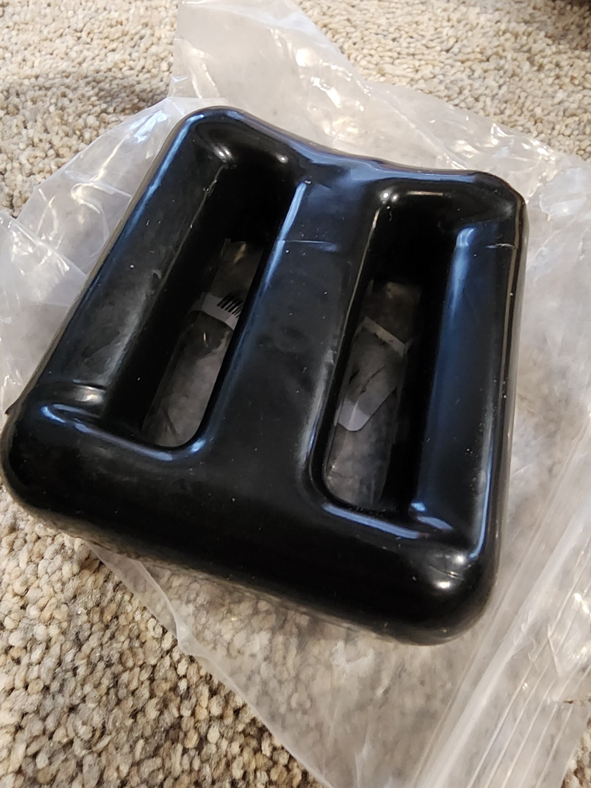 3lb rubber-coated diving lead weight