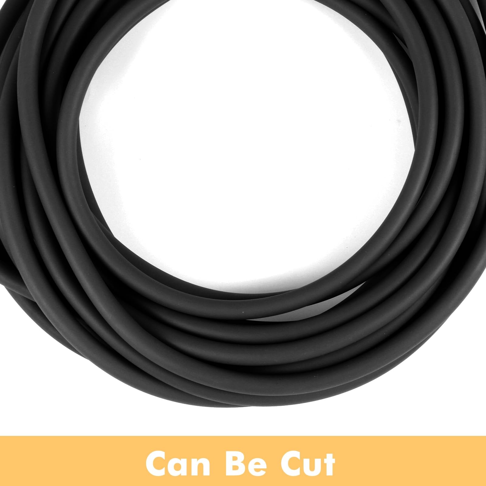 100 ft Latex Rubber 100 feet long, 1/4 inch ID, 3/8 OD, Black(100ft)