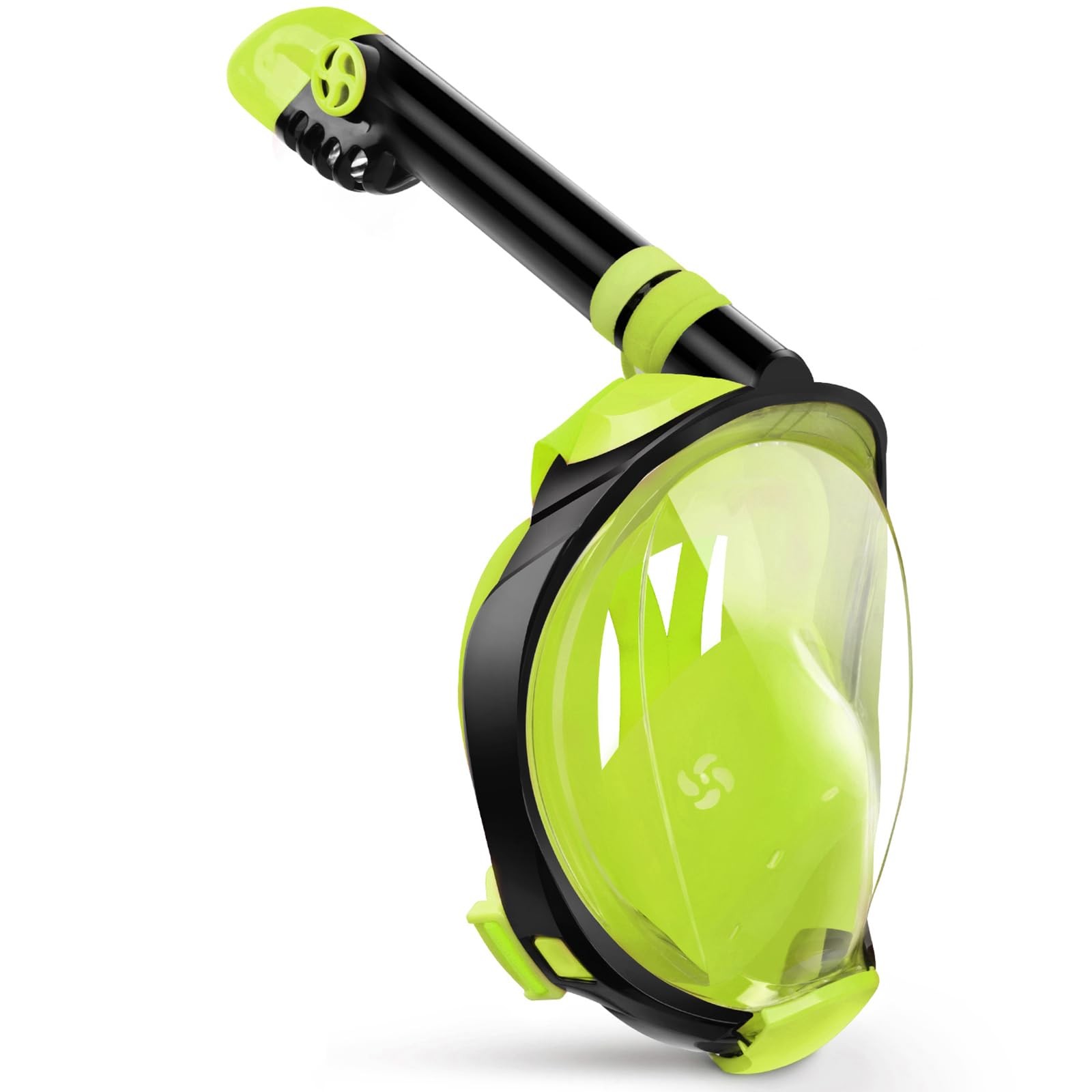 Greatever G2 Full Face Snorkel Mask with Latest Small-Medium, Yellow Green