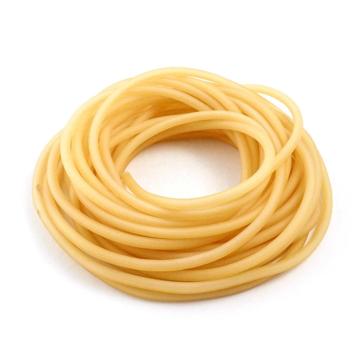 QWORK 33FT 1/4″ OD 3/16″ ID Natural Latex Rubber Tubing 33ft, 1/4 Od 3/16 Id
