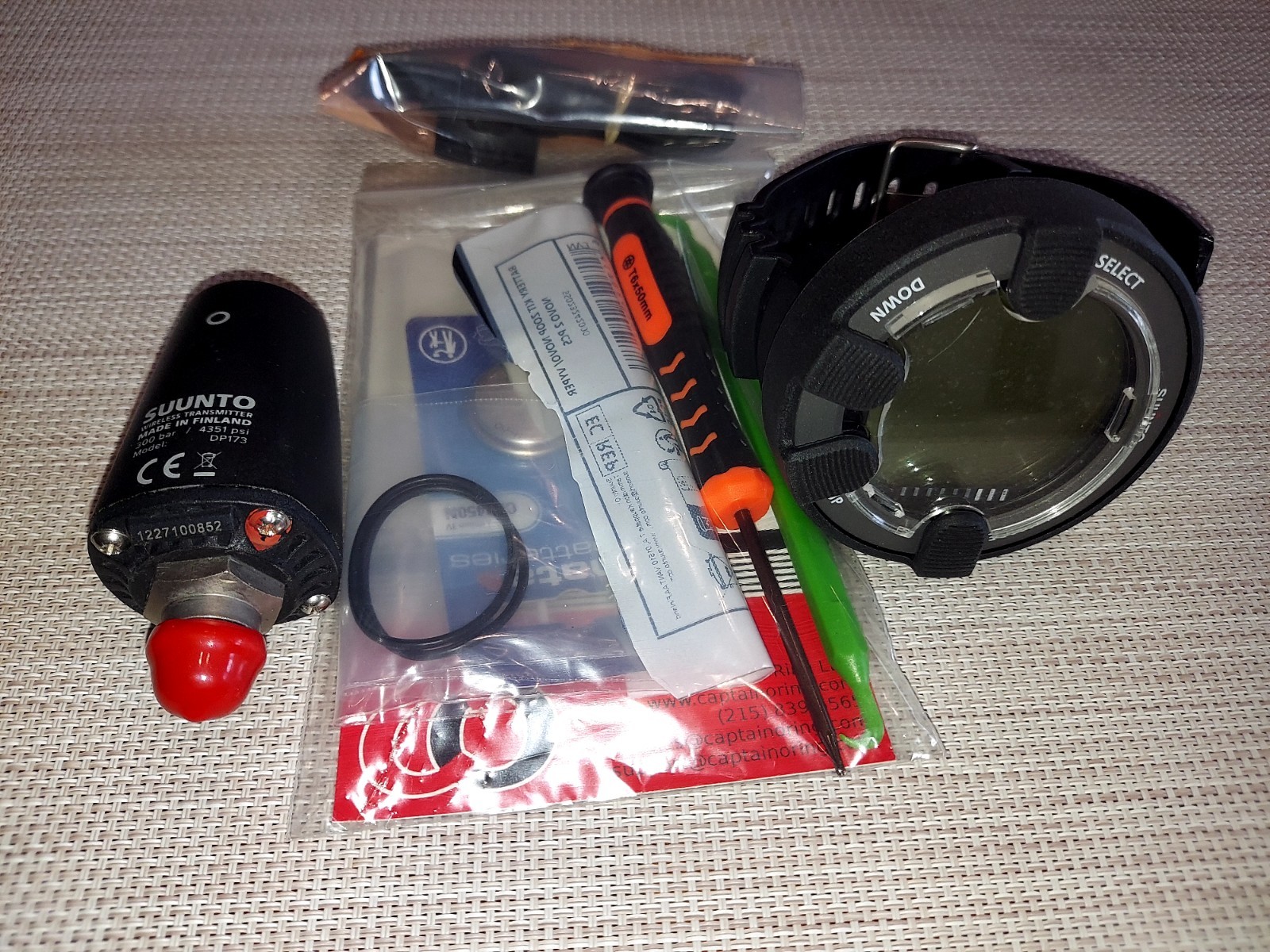 Suunto Vyper Novo Dive Computer Air/Nitrox W/Pod Transmitter & more..