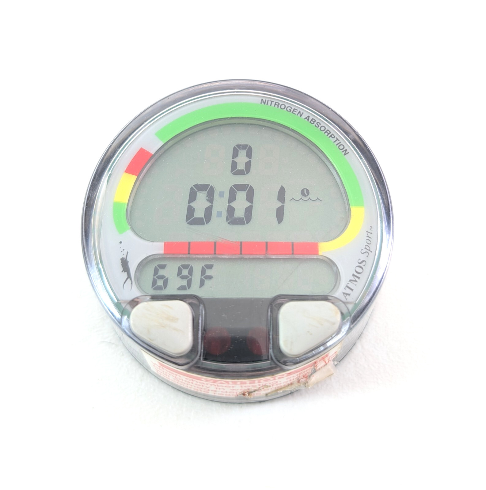 Aeris Atmos Sport Scuba Dive Computer Puck Module 2 Buttons #5384