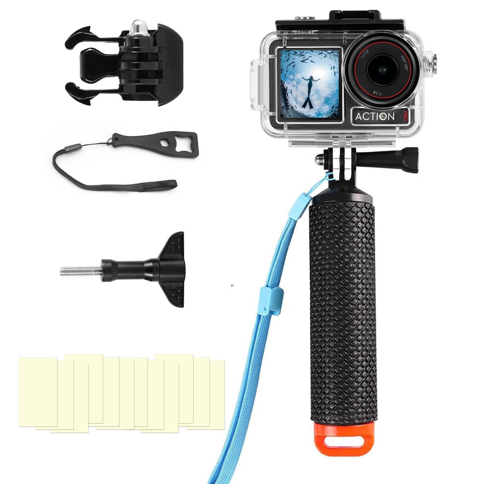 BO&DQQ Underwater Waterproof Case Compatible with DJI Osmo Action 5 Clear