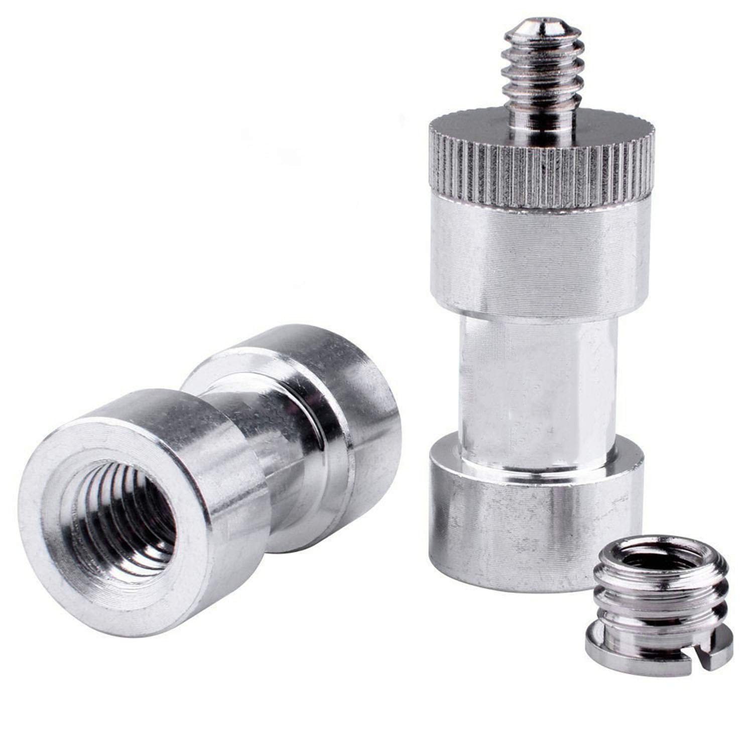 Maxmoral 3 Sets 1/4 Inch to 3/8 Threaded Screw Mount Adapter Set for…