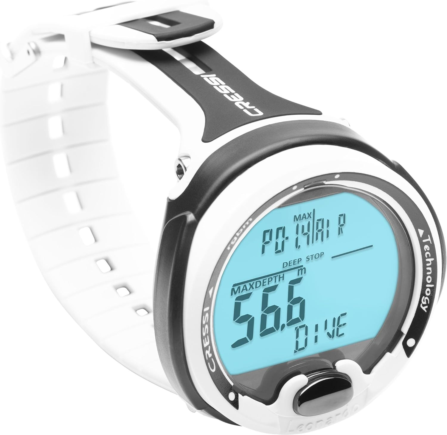 Cressi Leonardo 2.0 Scuba Dive Computer – Air, Nitrox & Gauge Dive Watch – Backl