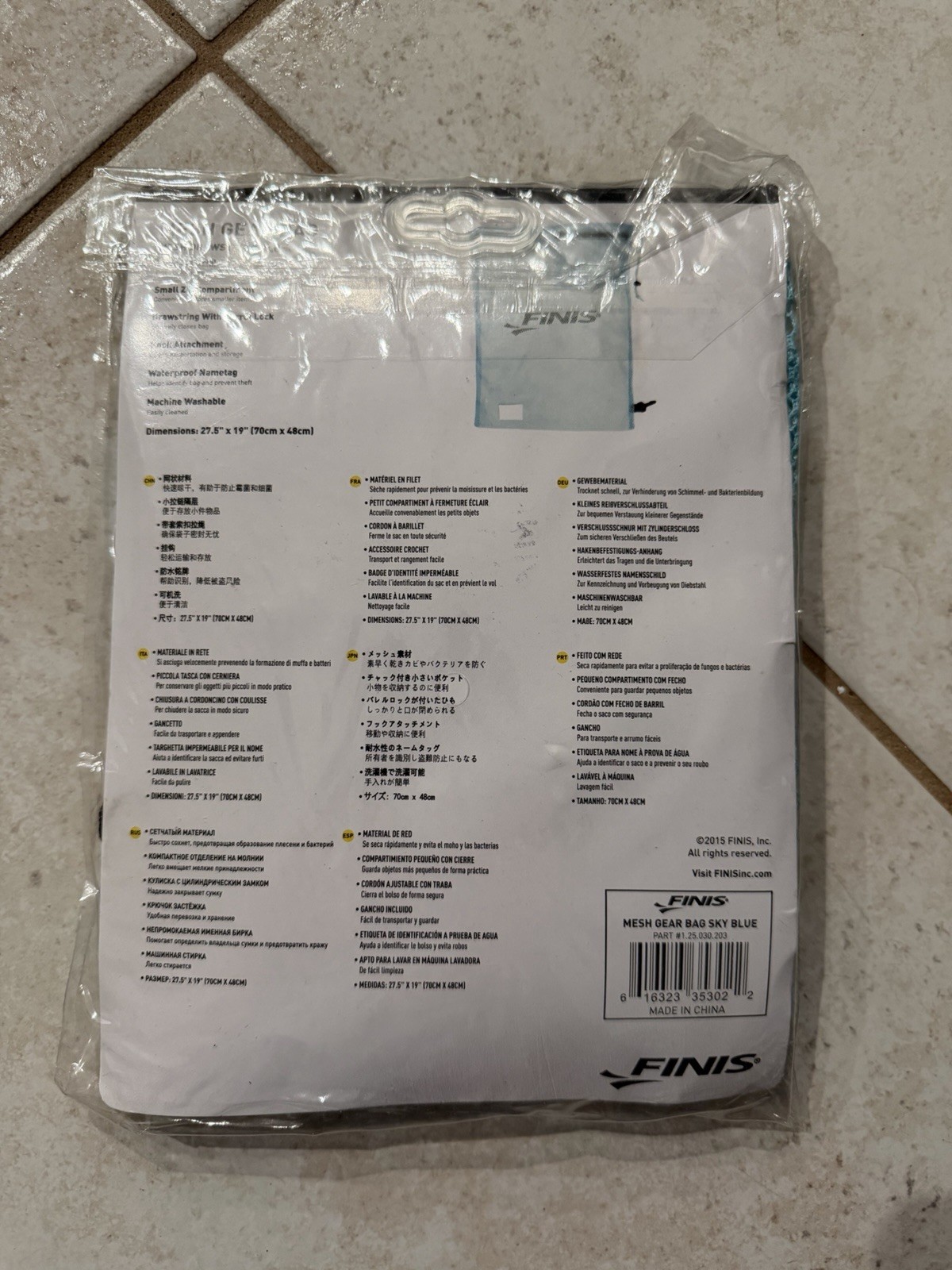 FINIS Mesh Gear Bag Mesh Drawstring Bag, Sky Blue & Adidas Swim Mini Notebook