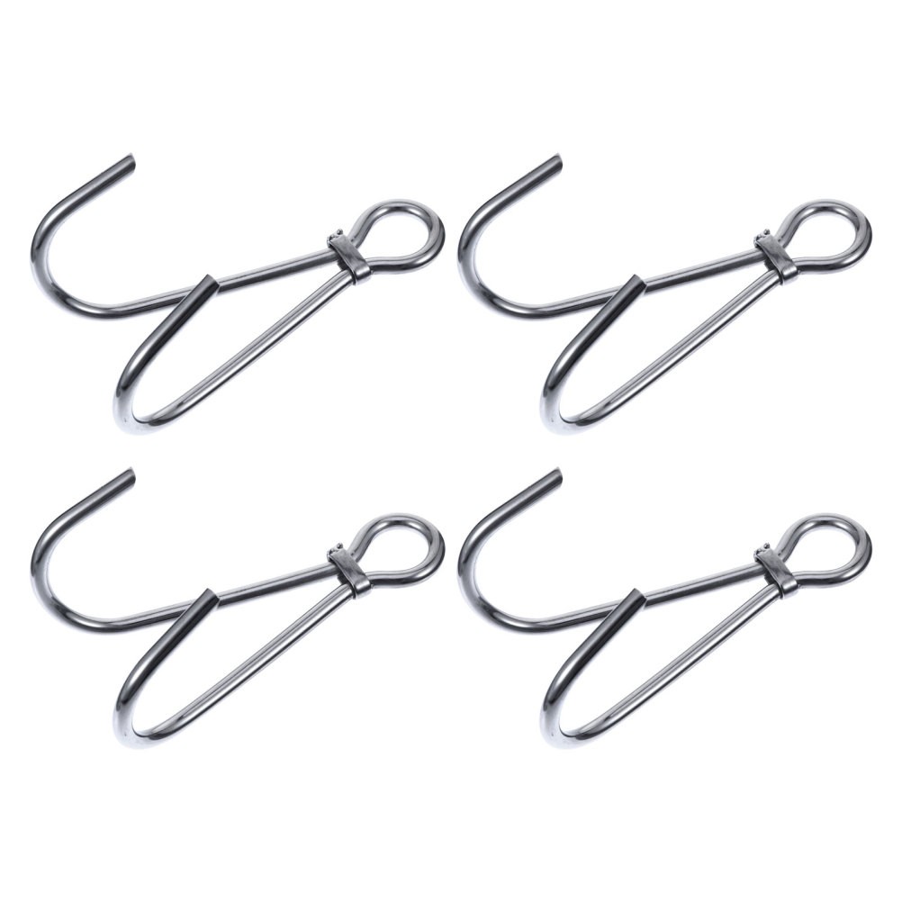 4 Pcs Stainless Steel Hook Diving Accessories Stream Double for Metal Use