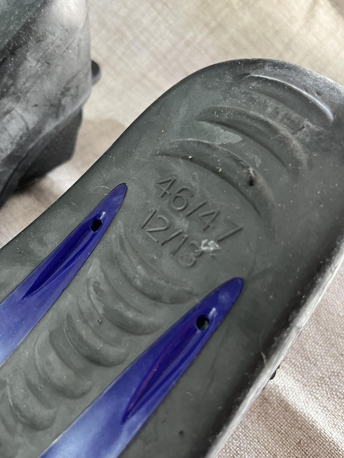 SEAC Pinne F-100 Scuba Fins Blue 46/47 (US 12-12.5) NIB