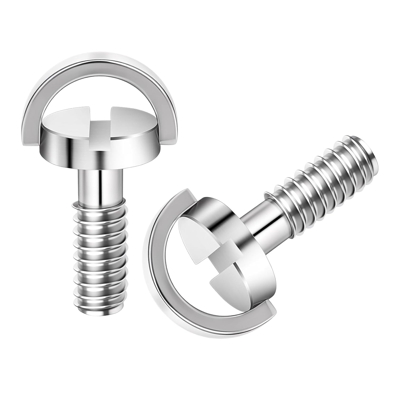 2PCS 1/4-20 Thread D-Ring Stainless Steel Camera Fixing Screws, Tripod…