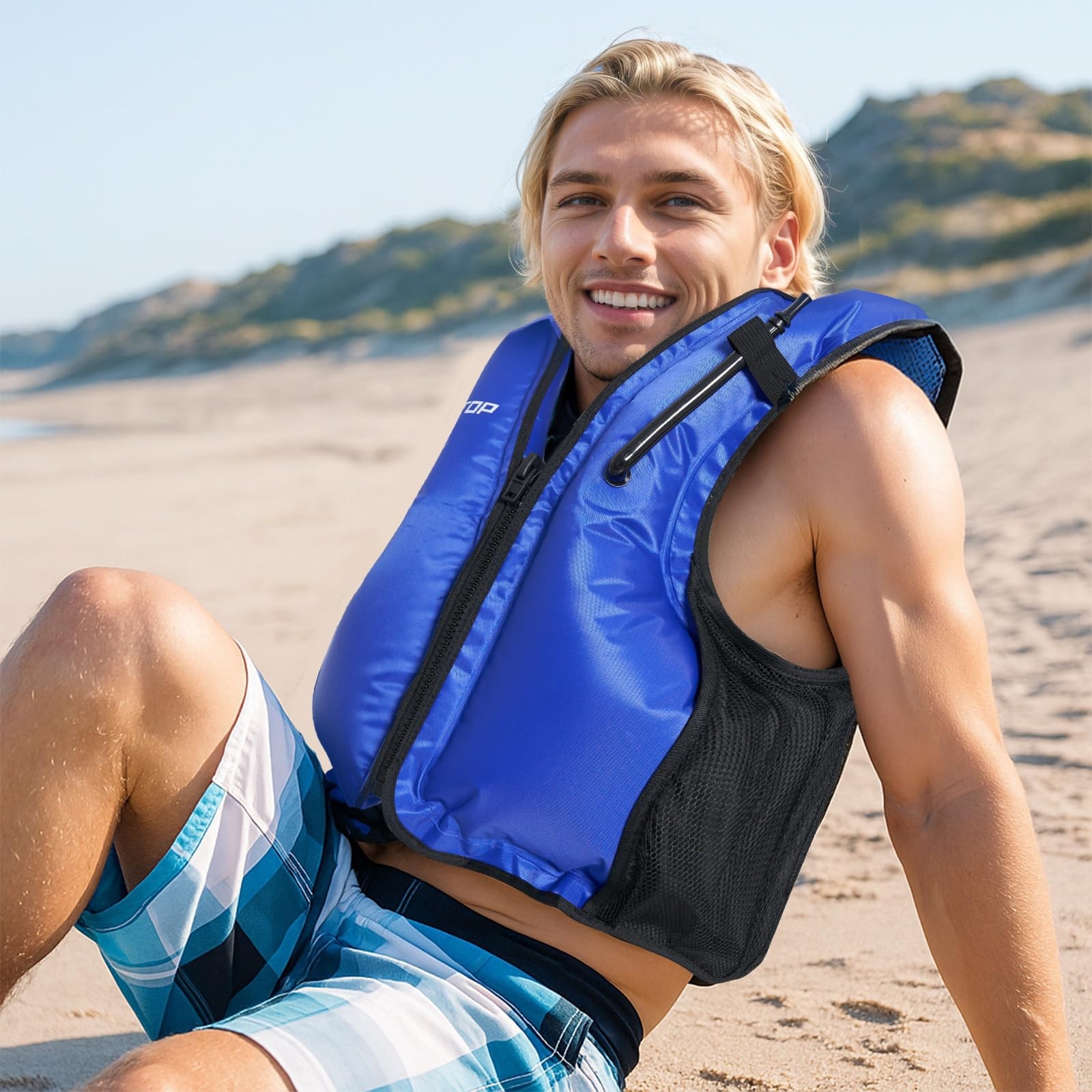 Owntop Inflatable Snorkel Vest For Adult Snorkeling Vests For Men Women Water