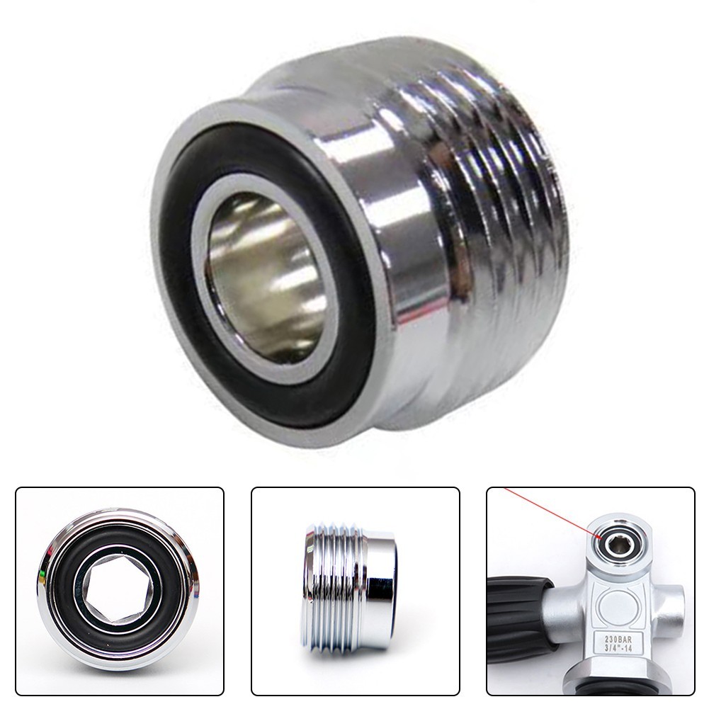 Brand New Sporting Goods Cylinder Adapter Valve Screw Snorkeling Parts