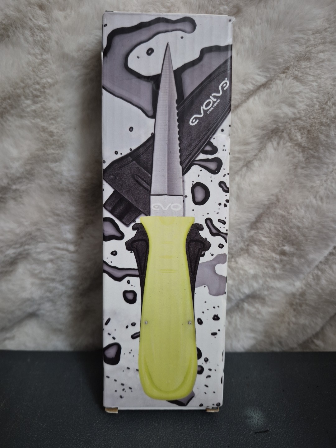 Evolve Diving Evo Stealth 9 Dive Knife 3.5″ Blade Neon Yellow / Black