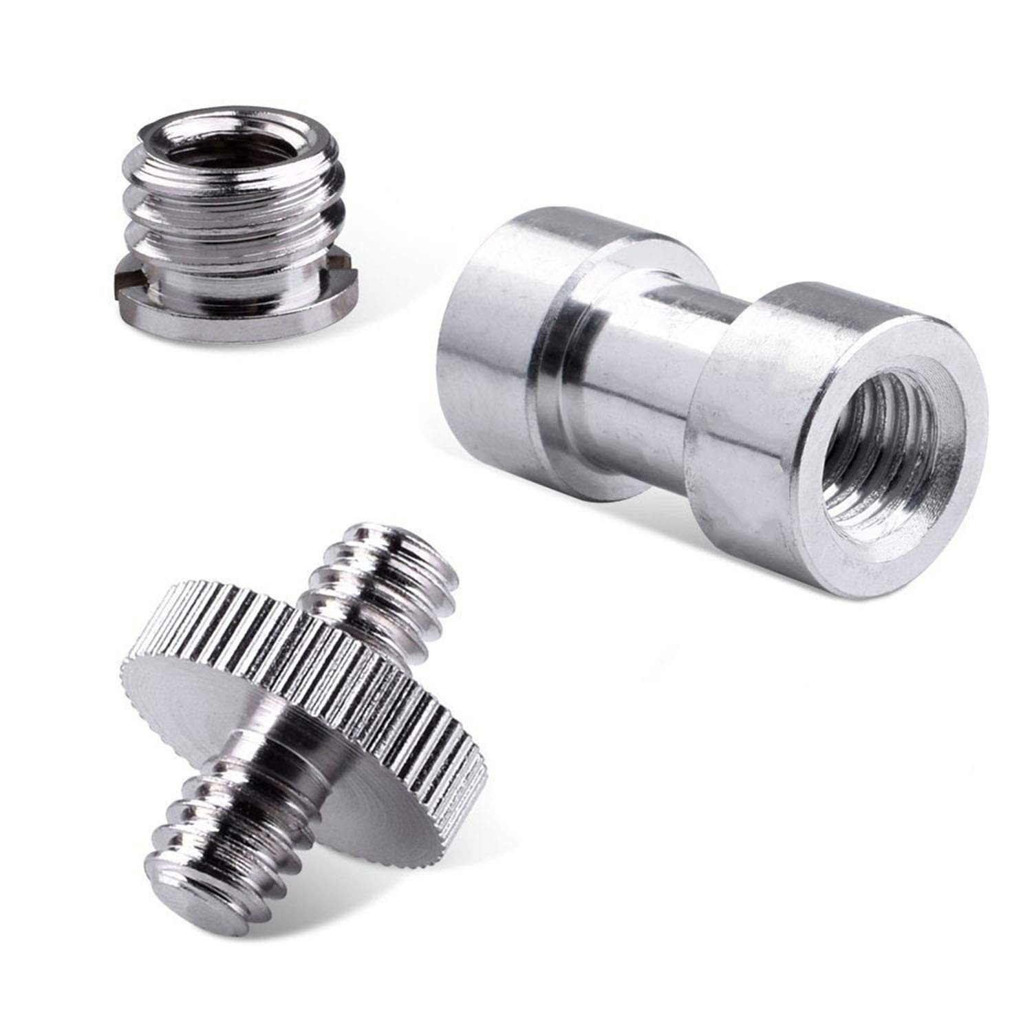Maxmoral 3 Sets 1/4 Inch to 3/8 Threaded Screw Mount Adapter Set for…