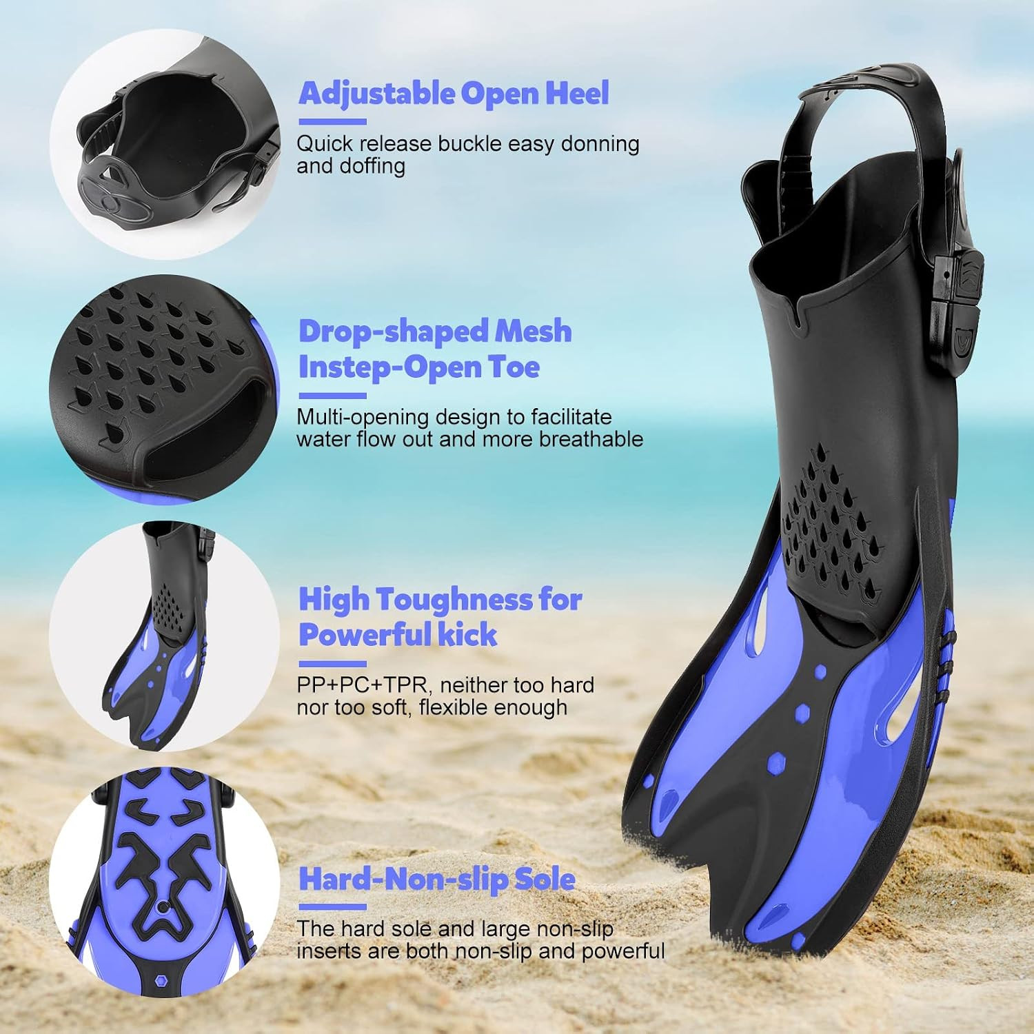 Youth Snorkel Set for Ages 7-16, Snorkeling Gear for Kids with Panoramic View Ma
