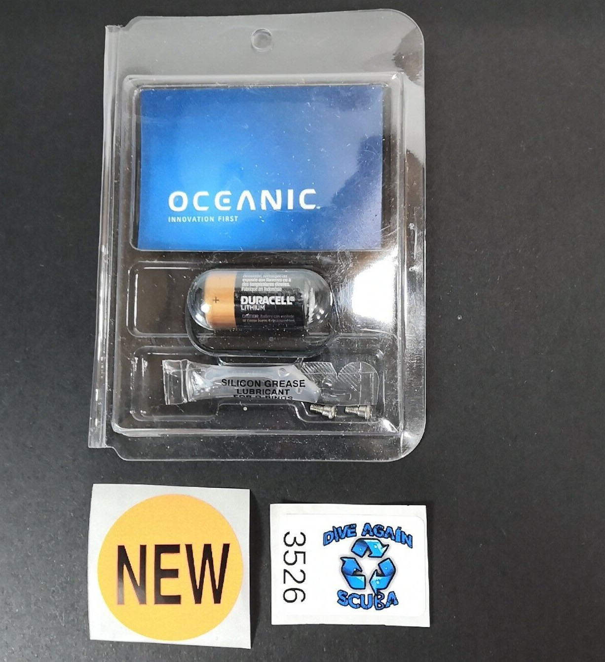 Oceanic DataMask, Aeris CompuMask Computer Battery Kit + Screws ORing Scuba Dive